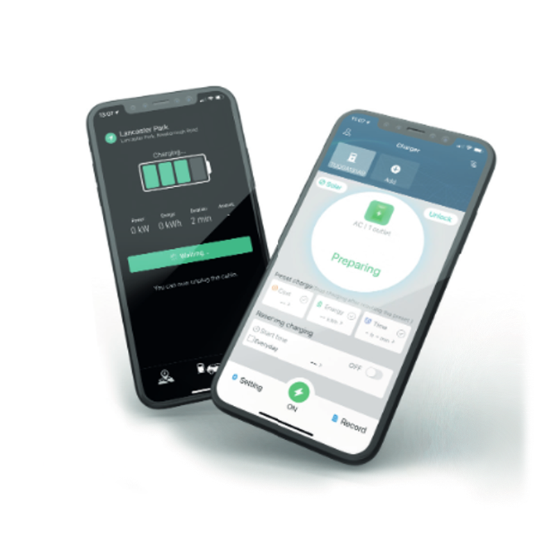 Project EV Pro Earth Single Phase Electric Vehicle Charger (Black) in