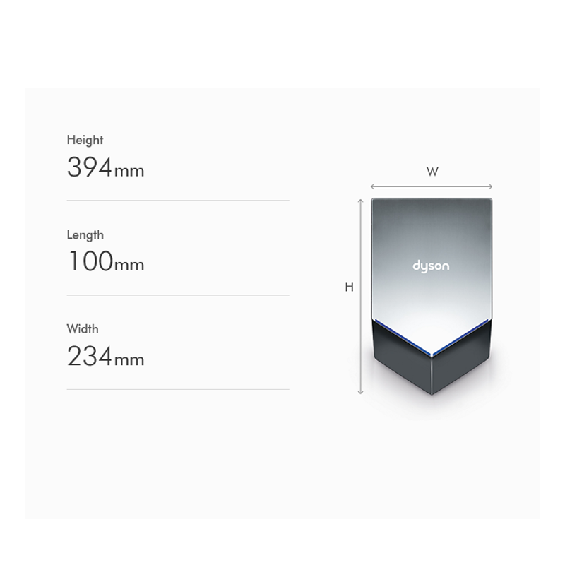 Dyson Airblade V Hand Dryer Nickel Finish HU02-NK