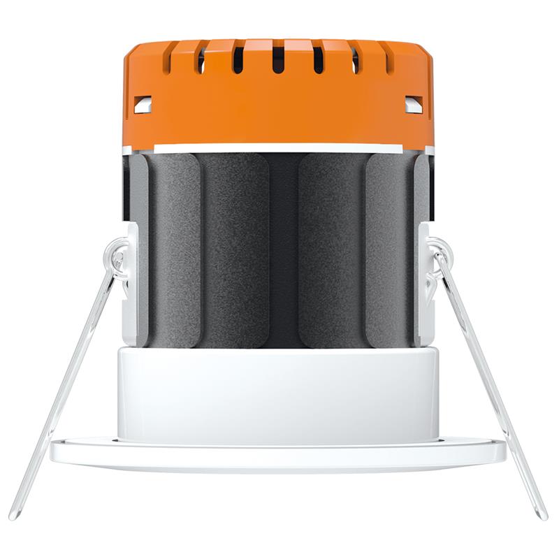 White Bezel Included Aurora M7 LED Fire Rated Fixed Dimmable Downlight Cool White 4000k 60-65mm Cutout