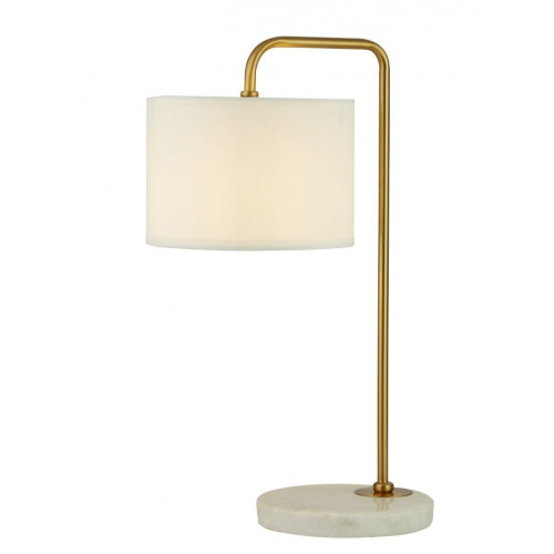 Gallow Gold Table Lamp With White Marble Base 5023GO UK