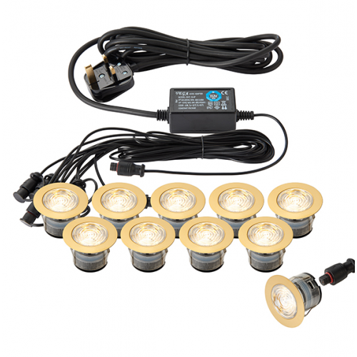 Endon ikon pro 45mm deck light kit, led decking lights, 70659 UK