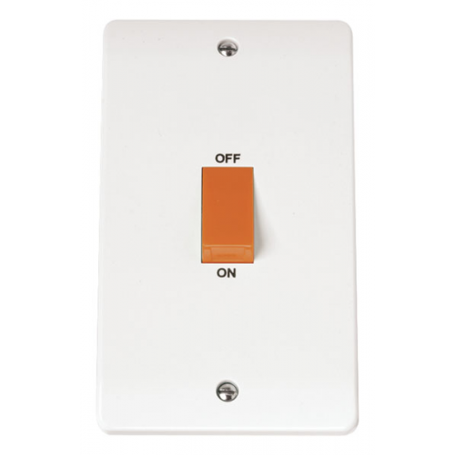 Click Scolmore 2gang45a D/p Switch CMA202 UK