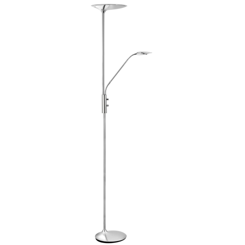 Chrome Led Mother And Child Floor Lamp, Double Dimmer Switch