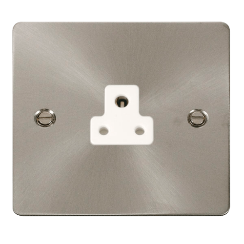 Click FPBS039WH Flat Plate 2a Round Pin Socket Outlet Define UK