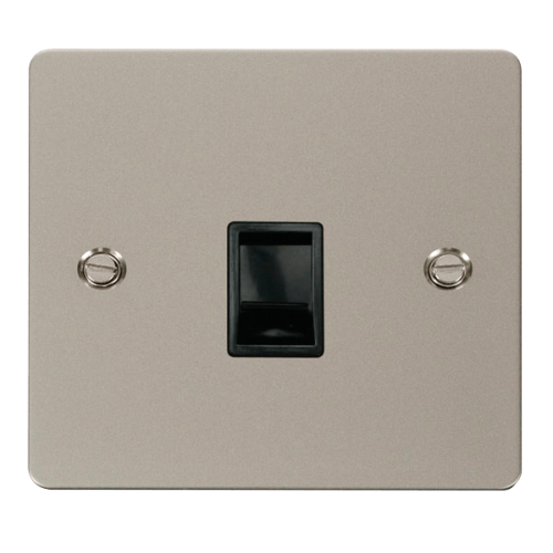 Click Scolmore Flat Plate Single Rj11 Telephone Socket FPPN115BK UK
