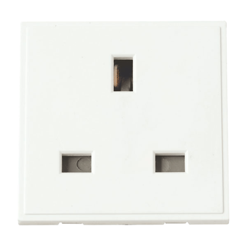 Click MM010WH 13a Uk Socket Outlet Polar White New Media