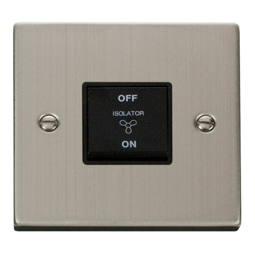Click VPSS020BK 10a 1gang Fan Isolation Switch Deco