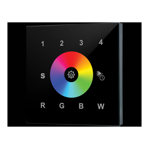 Wall Mounted AC Remote Control In Black, 4 Zones WC2820BLK UK