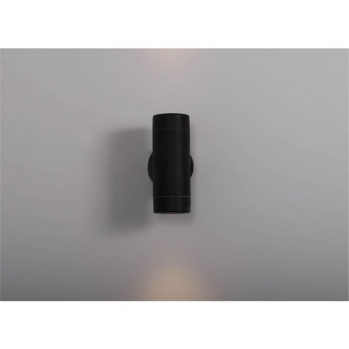 KSR Lighting Tulua GU10 Up and Down Wall Light c w Photocell (Black ...