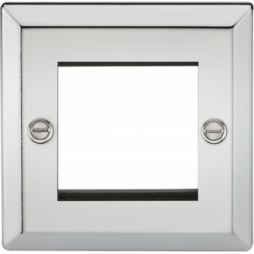 ML ACCESSORIES 2g Modular Faceplate Bevelled Edge Polished Chrome