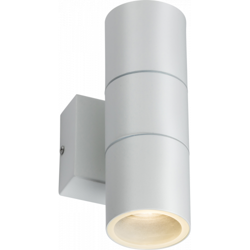 Knightsbridge 230v Ip54 Gu10 Up And Down Wall Light White OWALL2W UK