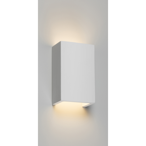 Knightsbridge 230v G9 40w Cuboid Up And Down Plaster Wall Light PWL2 UK
