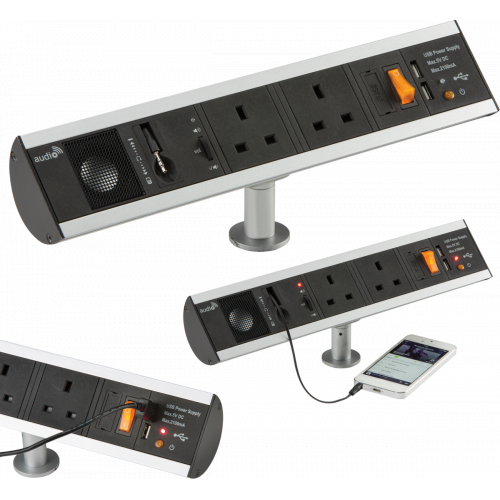 ML ACCESSORIES 13a 2g Desktop Power Station With Dual Usb Charger (2.1a