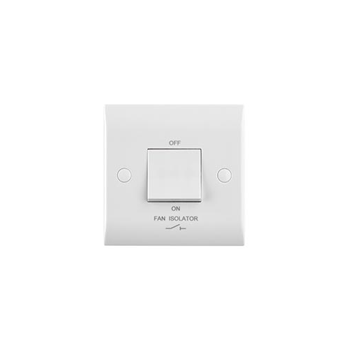 Saxby Lighting Curved Edge 10ax 1g 3pole Fan Isolator Switch CE110 UK
