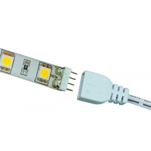 Ansell Cobra Strip 1000mm Mains Lead RGB LED Plug & Play Flexible Strip (White)