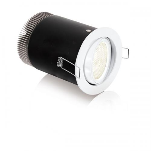 240V insulation covered downlight, indoor, AUDLM642W, Aurora Lighting UK