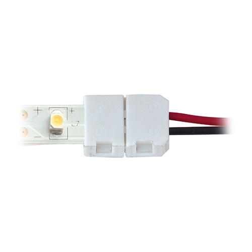 Aurora Lighting Wired Connector for Single Colour LED Strip (White)