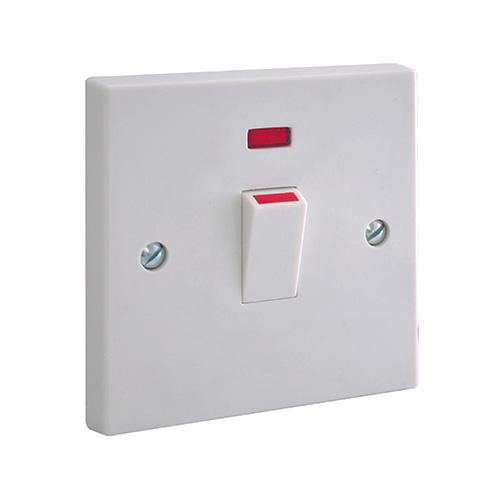 BG double pole switch with neon, indoor wall switches, BG switches, 931 UK