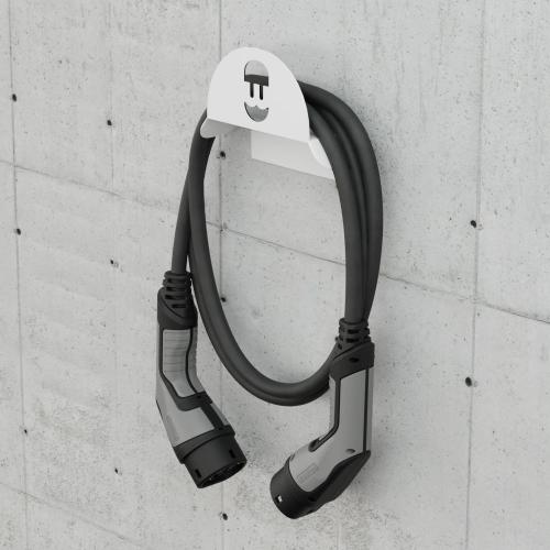 Wallbox Black Cable Holder (White)