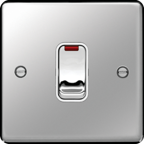 20A DP switch with LED, wiring accessories, WRDP84NPSW, Hager UK