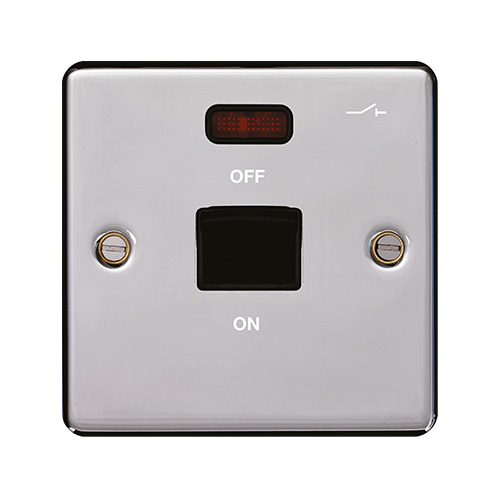 Double pole 1 gang switch, wall switches, accessory, WRDP50NPSB, Hager UK