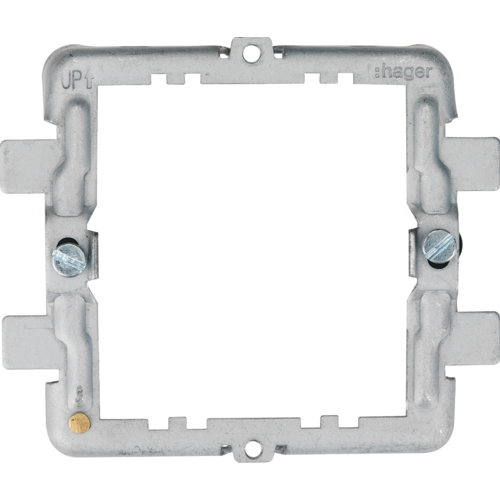 Hager 2 gang frame, 2 gnag grid plate frame, WMGF2 UK