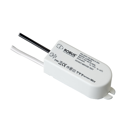Dimmable electronic transformer, lighting controls, LEB60D, Robus UK