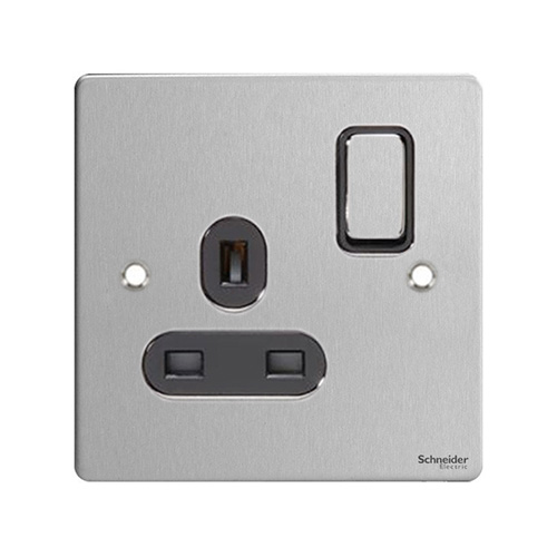 1 gang stainless steel switch, switches, GU3210BSS, Schneider Electric UK