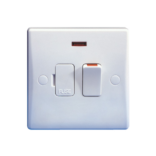 DP switched spur neon flex outlet, switches, GU5014, Schneider Electric UK