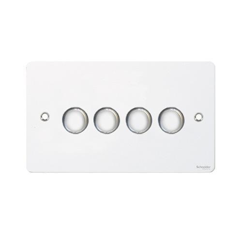 Flat plate dimmer switch, light switches, GU6242PW , Schneider Electric UK