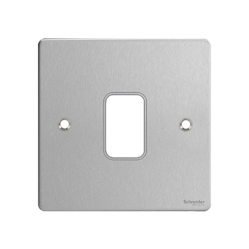 1G cover plate, accessories, GUG01GSS, Schneider Electric UK