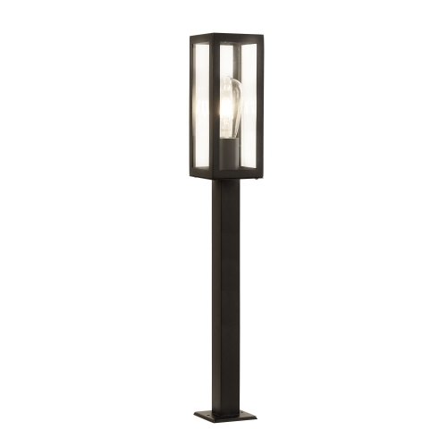 Searchlight Outdoor 1 Light Rectangle Head Post (90cm Height), Black