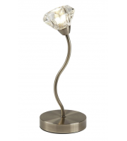 Searchlight Sierra 1LT Table Lamp Antique Brass