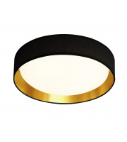 Searchlight Gianna 50Cm 1Lt Led Flush Ceiling Light Acrylic Black Shade/Gold