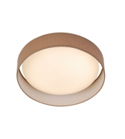 Searchlight Gianna 1Lt Led Flush Ceiling Light Acrylic Brown Shade