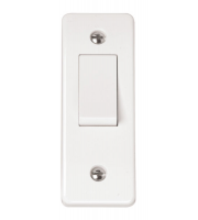 Click Scolmore 1-gang 2-way 10a Architrave Plate Switch