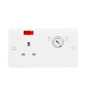 Click CMA675 13a 1g Dp Lockable Socket With Neon Mode 