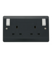 Click Scolmore 2g 13a Dp O/b Switched Socket - Ant.gr