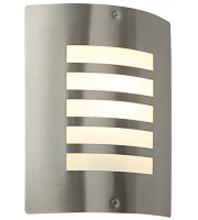 Saxby Lighting ST031F  Bianco (Brushed Stainless) 1lt wall IP44 60W