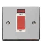Click VPCH201WH 1-GANG 45A Dp Switch + Neon Wh