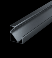 DTS 2 Metre 45 Degree Aluminium LED Profile (Anthracite RAL7016)