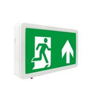 Integral Emergency Exit Box 30M Viewing 3.3W 3Hr Maintained Or Non-Maintained Manual Test Cw Up Arrow 80 Lumens