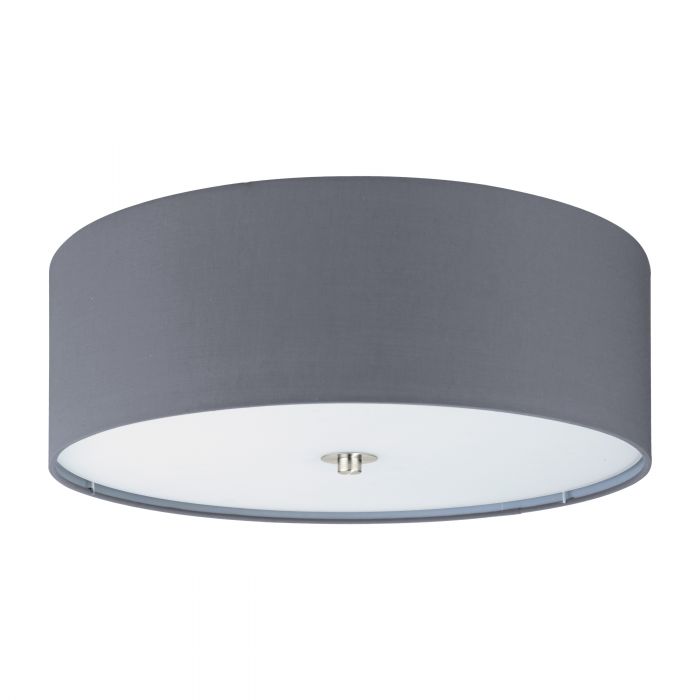 Eglo PASTERI Flush Ceiling Light (Grey)