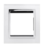Retrotouch Crystal 2 Gang Module Plate (White CT)