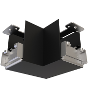 Ansell AVASLED/90/B Vasco Led Cct 90 Corner Connector Black