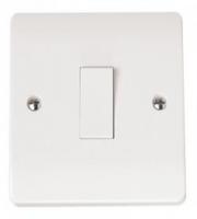 Click Scolmore 1-gang 2-way 10a Plate Switch