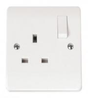 Click Scolmore 1-gang Double Pole 13a Socket Outlet Swi