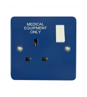 Click CMA635BL 13a 1g Dp Sw Blue Medical Socket Te MODE