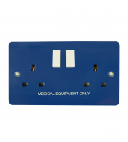 Click CMA637BL 13a 2g Dp Sw Blue Medical Socket Te Ce MODE