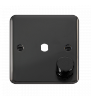 Click DPBN140PL Dpbn 1 Gang Double Dimmer Plate & Knobs Deco Plus